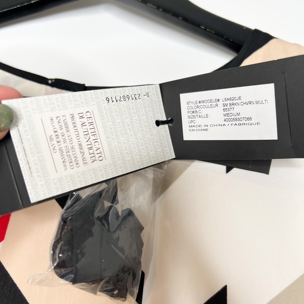 Armani Exchange Dress Striped Belted Shift Dress - Picture 5 of 7